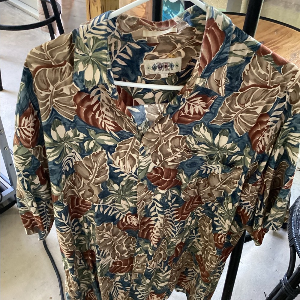 Vintage Cotton Traders Floral Shirt